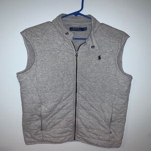 Ralph Lauren Quilted Vest Gray Sz S